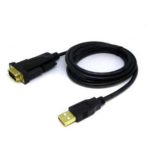 変換名人JAPAN 変換ケーブル USB to RS232 1.8m USBRS232/18G2 ブラック OP1914