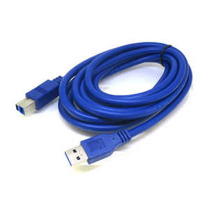 変換名人JAPAN USB-A ⇔ USB-Bケーブル [3m /USB3.0] ブルー CA5837