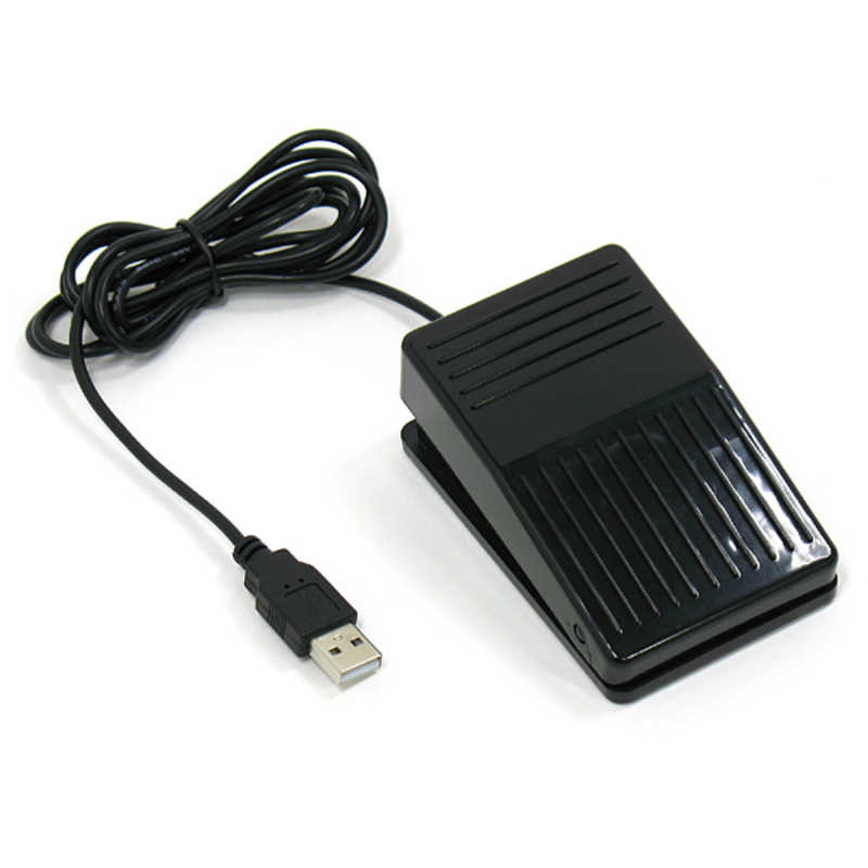 ルートアール ルートアール USBフットペダルスイッチ 1ペダル ブラック ［有線 /USB］ RI-FP1BK-A RI-FP1BK-A