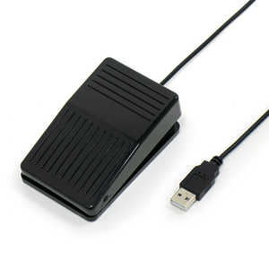ルートアール USBフットペダルスイッチ 1ペダル ブラック ［有線 /USB］ RIFP1BKA