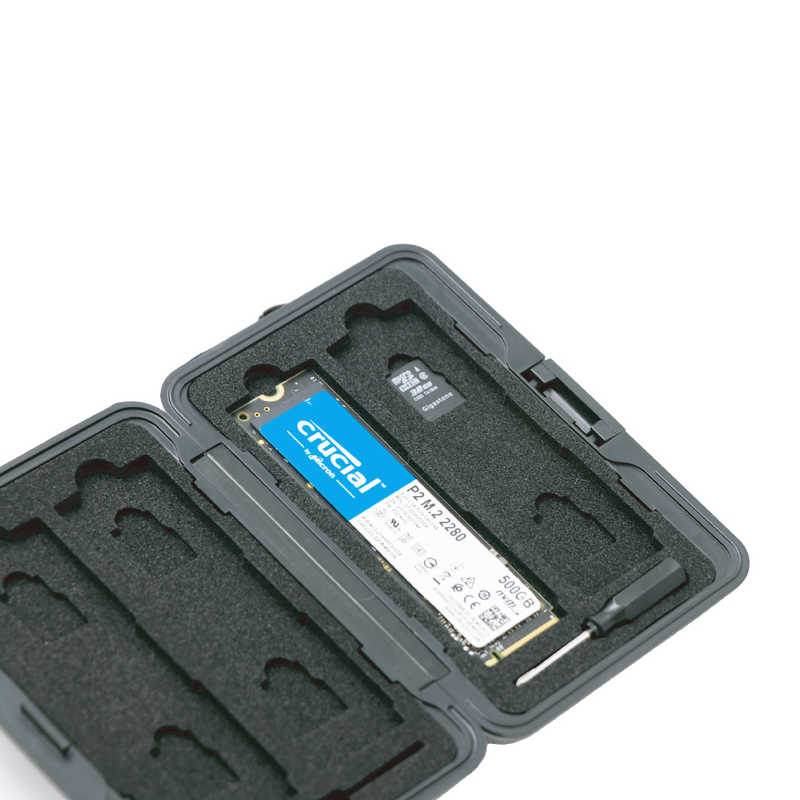 タイムリー タイムリー M.2 SSD用アルミ収納ボックス シルバー (ドライバー付属)  シルバー  M2BOX-ALSL M2BOX-ALSL