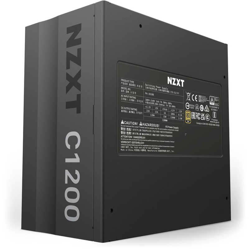 NZXT NZXT PC電源 C1200 GOLD［1200W /ATX /Gold］ ブラック PA-2G1BB-JP PA-2G1BB-JP