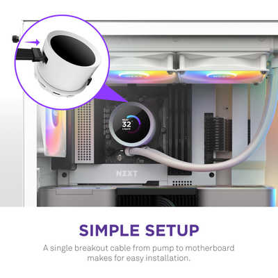 NZXT 水冷CPUクーラー KRAKEN240RGB ホワイト [ 120mmRGBファン NZXT 水冷CPUクーラー KRAKEN240RGB ホワイト [ 120mmRGBファン