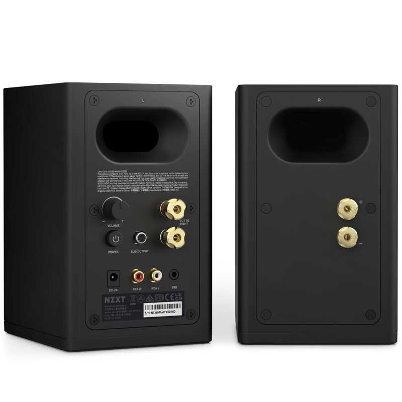 NZXT NZXT PCスピーカー 『Relay Speakers』 ブックシェルフ型 3.5mm / RCA接続 ［AC電源 /2.0ch］ブラック AP-SPKB2-JP AP-SPKB2-JP