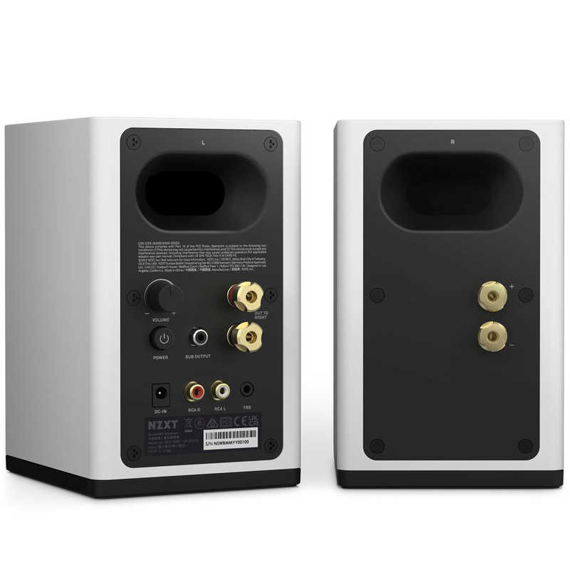 NZXT NZXT PCスピーカー 『Relay Speakers』 ブックシェルフ型 3.5mm / RCA接続 ［AC電源 /2.0ch］ホワイト AP-SPKW2-JP AP-SPKW2-JP