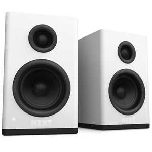 NZXT PCスピーカー 『Relay Speakers』 ブックシェルフ型 3.5mm / RCA接続 ［AC電源 /2.0ch］ホワイト AP-SPKW2-JP