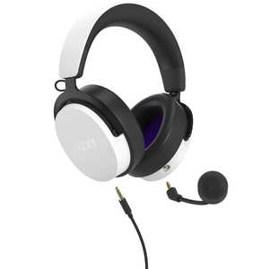 NZXT ゲーミングヘッドセット 『Relay Headset』 ［ φ3.5mmミニプラグ(USBサウンドデバイス付属)/両耳/ヘッドバンドタイプ ］ ホワイト AP-WCB40-W2