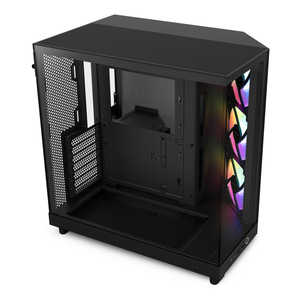 NZXT PCケース［ATX /Micro ATX /Mini-ITX］H6 Flow RGB ブラック CC-H61FB-R1