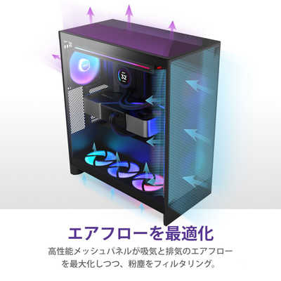 NZXT H7 FLOW RGB(2024) ATX microATX miniITX対応 ミドルタワー