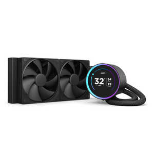 NZXT 水冷CPUクーラー KRAKEN ELITE240(2024) ［ 120mmファンx2/ 2.72液晶ヘッド ］ ブラック RLKN24EB2