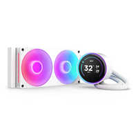 MONTECH 240mm 水冷クーラー ホワイト NZXT 水冷CPUクーラー KRAKEN ELITE240 RGB(2024) ［ 240mm