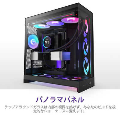 NZXT PCケース [ATX / MicroATX / Mini-ITX] H9 FLOW RGB＋(2025