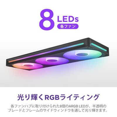 NZXT ケースファン シングルフレーム F420 RGB CORE [ 420mm / 2400RPM