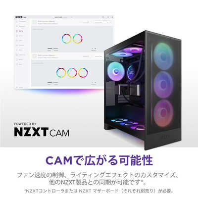 Nzxt F420ファン+コントローラーのセット NZXT ケースファン シングルフレーム F420 RGB CORE [ 420mm / 2400RPM
