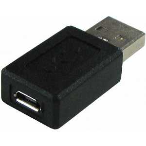 GROOVY 変換アダプター｢USB A(オス)- micro B(メス)｣ GM‐UH011