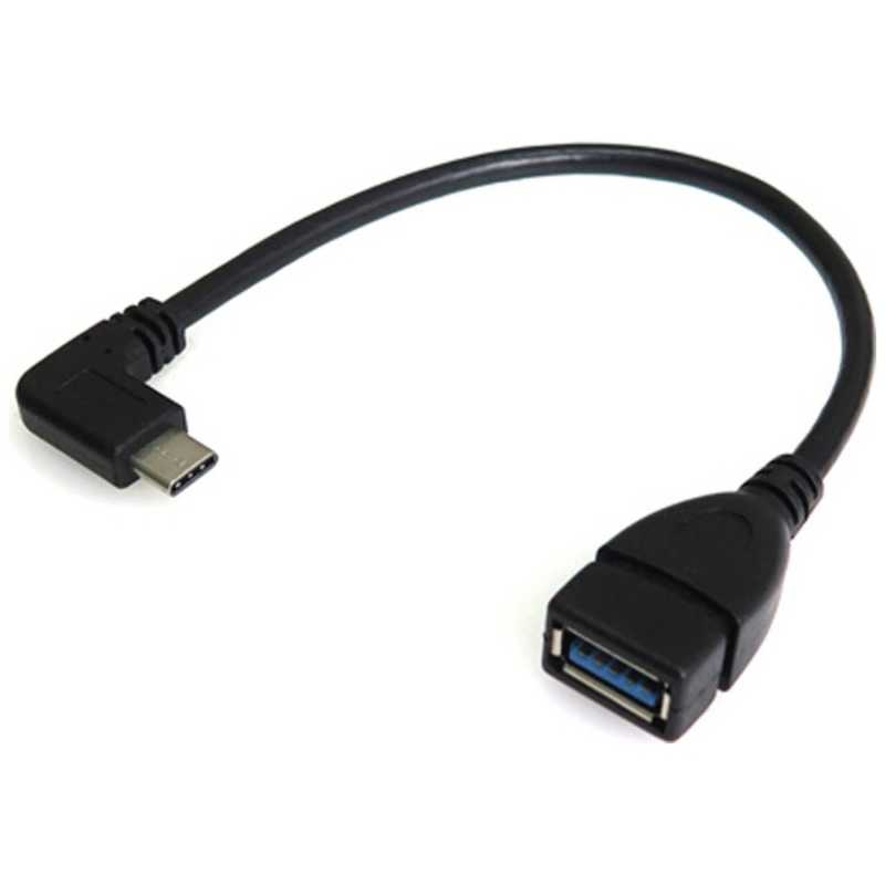 タイムリー タイムリー L型 0.225m[USB-C オス→メス USB-A]3.0変換アダプタ ブラック GMC3L GMC3L