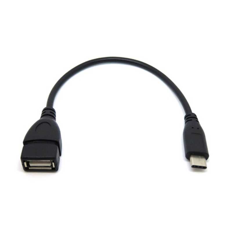 タイムリー タイムリー 0.2m[メス USB-A→USB-C オス]2.0変換アダプタ ブラック GMC8 GMC8