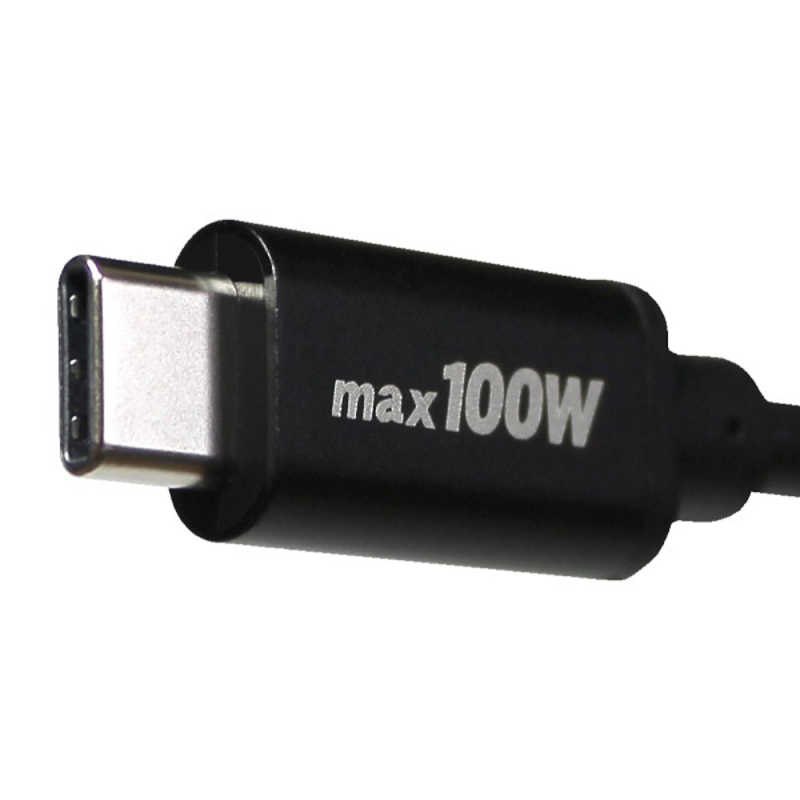 GROOVY GROOVY USB-C ⇔ USB-Cケーブル [充電 /転送 /0.2m /USB Power Delivery /100W /USB2.0] ブラック GRU2PD100CC20 GRU2PD100CC20