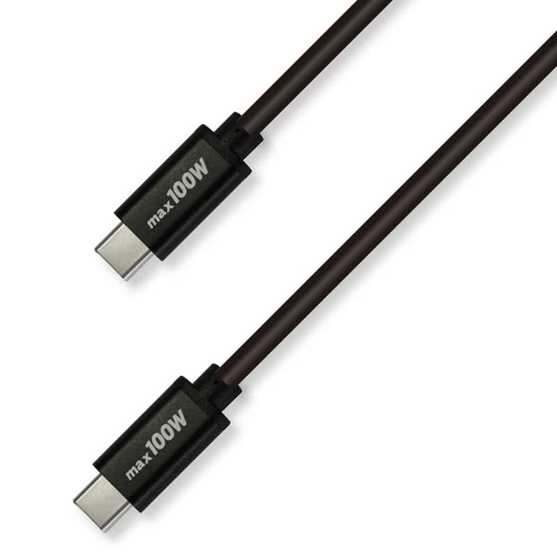 GROOVY GROOVY USB-C ⇔ USB-Cケーブル [充電 /転送 /0.5m /USB Power Delivery /100W /USB2.0] ブラック GRU2PD100CC50 GRU2PD100CC50