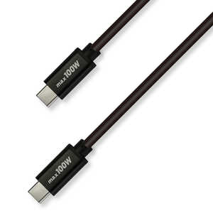 GROOVY USB-C ⇔ USB-Cケーブル [充電 /転送 /0.5m /USB Power Delivery /100W /USB2.0] ブラック GRU2PD100CC50