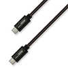 GROOVY USB-C ⇔ USB-Cケーブル [充電 /転送 /2m /USB Power Delivery /100W /USB2.0] ブラック GRU2PD100CC200