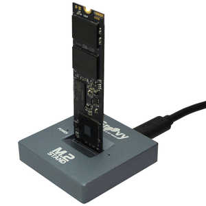 GROOVY ［NVMe(PCIe)＆SATA SSD 両対応スタンド］ ブラック［M.2対応 /SATA＋NVMe /1台］ UD-M2ST
