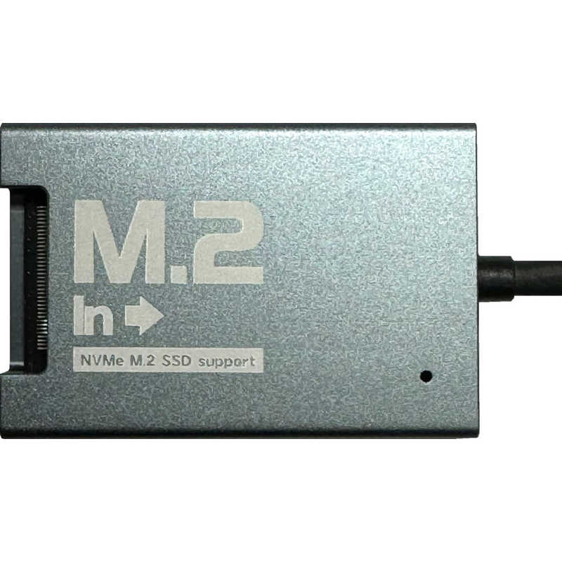 タイムリー タイムリー M.2 SSD USB変換アダプタ M.2 in ［NVMe(PCIe)対応 / USB 10Gbps ］ ［M.2対応 /NVMe /1台］ ブラック UD-M2IN UD-M2IN