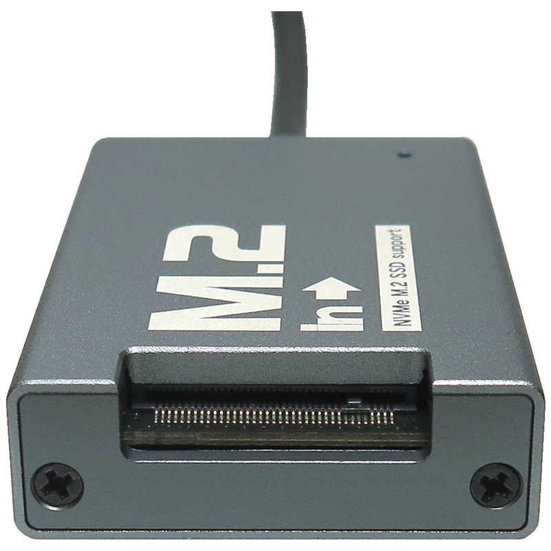 タイムリー タイムリー M.2 SSD USB変換アダプタ M.2 in ［NVMe(PCIe)対応 / USB 10Gbps ］ ［M.2対応 /NVMe /1台］ ブラック UD-M2IN UD-M2IN