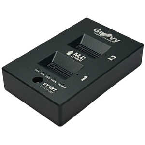 タイムリー SSDスタンド USB-C接続 クローン(Mac/Windows11対応) AOK-NVMERCL-20G ［M.2対応 / NVMe＆SATA / 2台］ ブラック UD-M2CL2