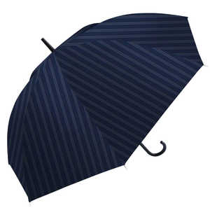 藤田屋 UPF50 雨晴兼用 長傘65cm シャドウストライプブラック UB65ALLWEATHER 藤田屋 UPF50 雨晴兼用 長傘65cm シャドウストライプブラック UB65ALLWEATHER