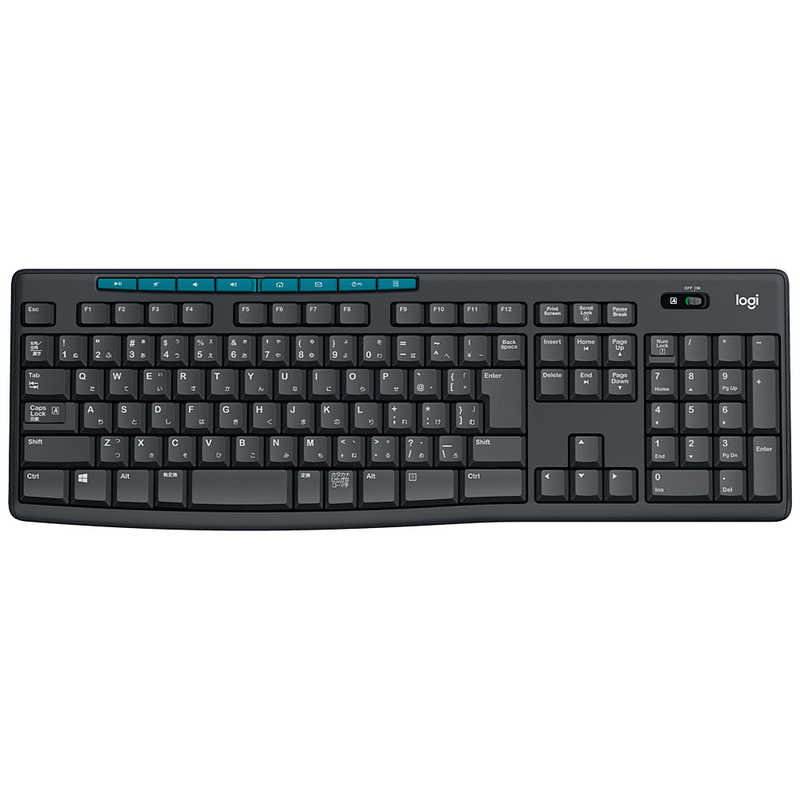 ロジクール ワイヤレスキーボード ワイヤレスキーボード(108キー) K275 (ブラック)