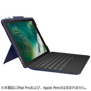 ロジクール 10.5インチiPad Pro用　SLIM COMBO iK1092 Smart Connectorテクノロジー搭載取り外し可能バックライトキーボード付きケース　ブルー IK1092BLA