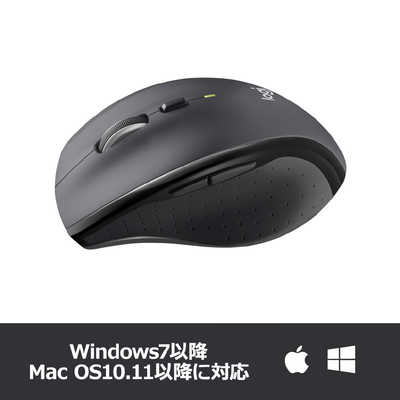 ロジクール ワイヤレス光学式マウス USB・Mac Win・7ボタン Marathon ...