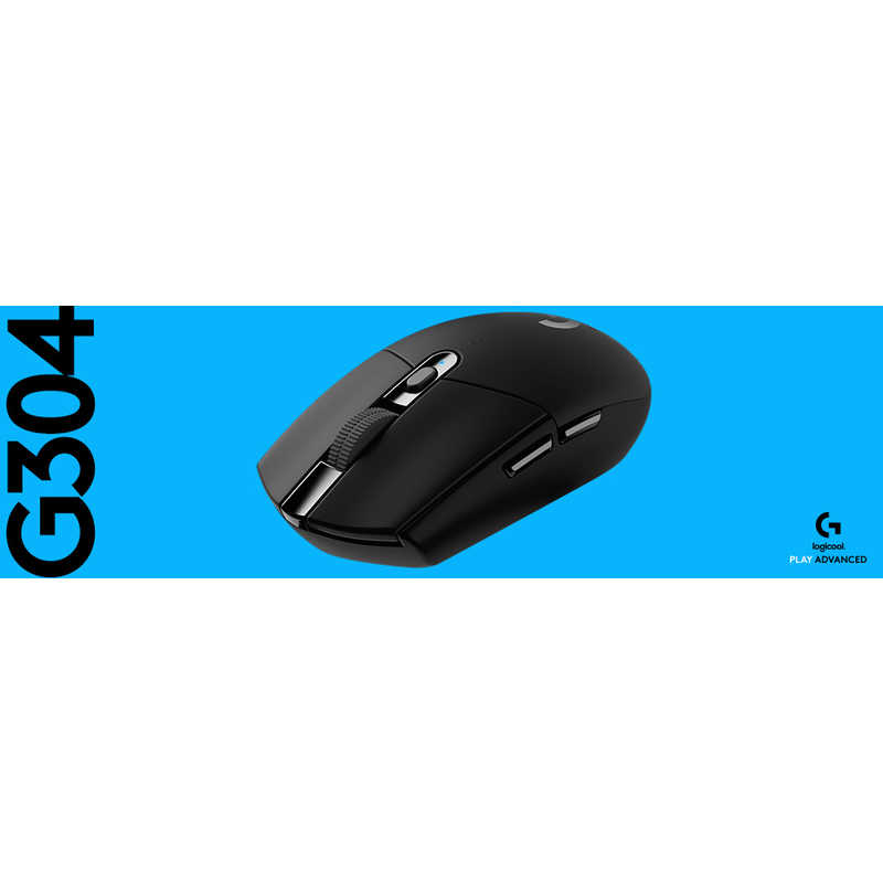 ロジクール ロジクール ゲーミングマウス LIGHTSPEED [光学式 /無線(ワイヤレス) /6ボタン /USB] ブラック G304 G304