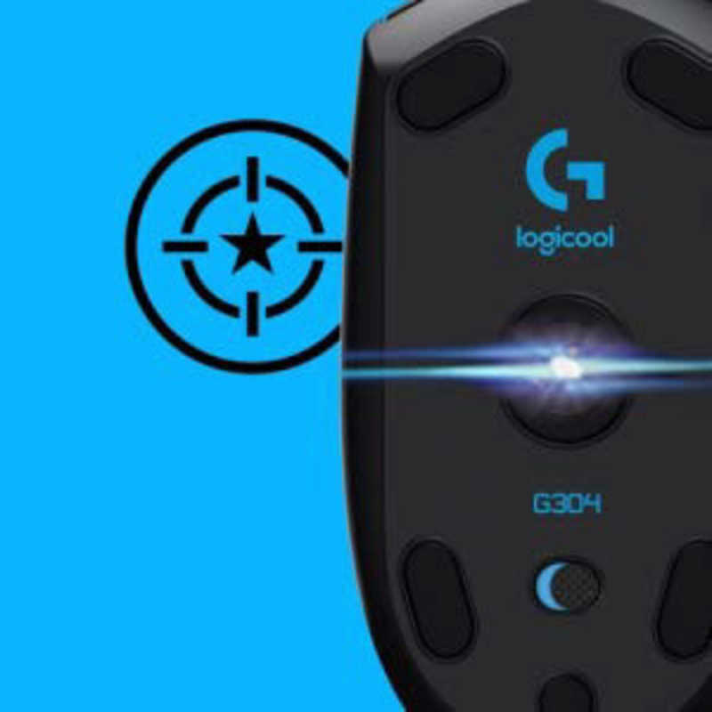 ロジクール ロジクール ゲーミングマウス LIGHTSPEED [光学式 /無線(ワイヤレス) /6ボタン /USB] ブラック G304 G304