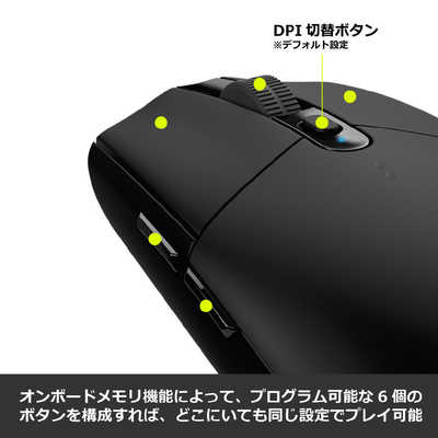 ロジクール ゲーミングマウス LIGHTSPEED [光学式 /無線(ワイヤレス