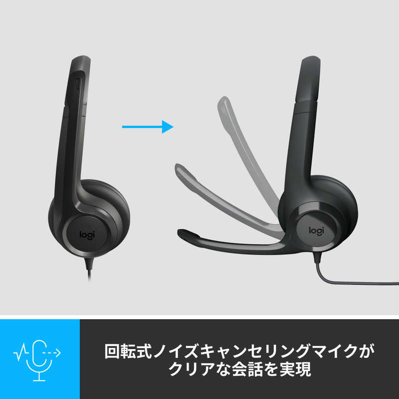 ロジクール ロジクール ヘッドセット ブラック  [USB /両耳 /ヘッドバンドタイプ] H390R H390R