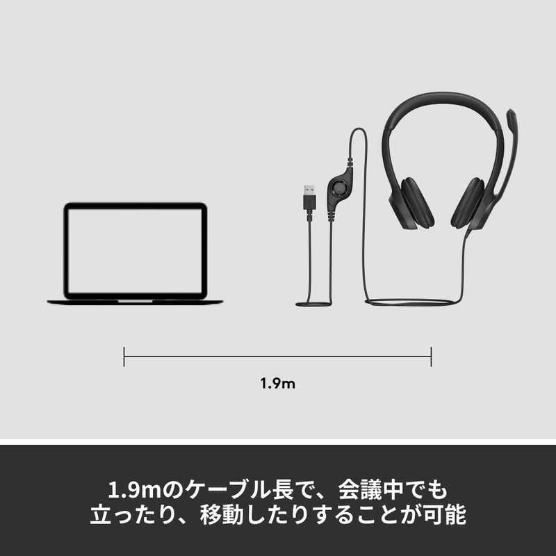 ロジクール ロジクール ヘッドセット ブラック  [USB /両耳 /ヘッドバンドタイプ] H390R H390R