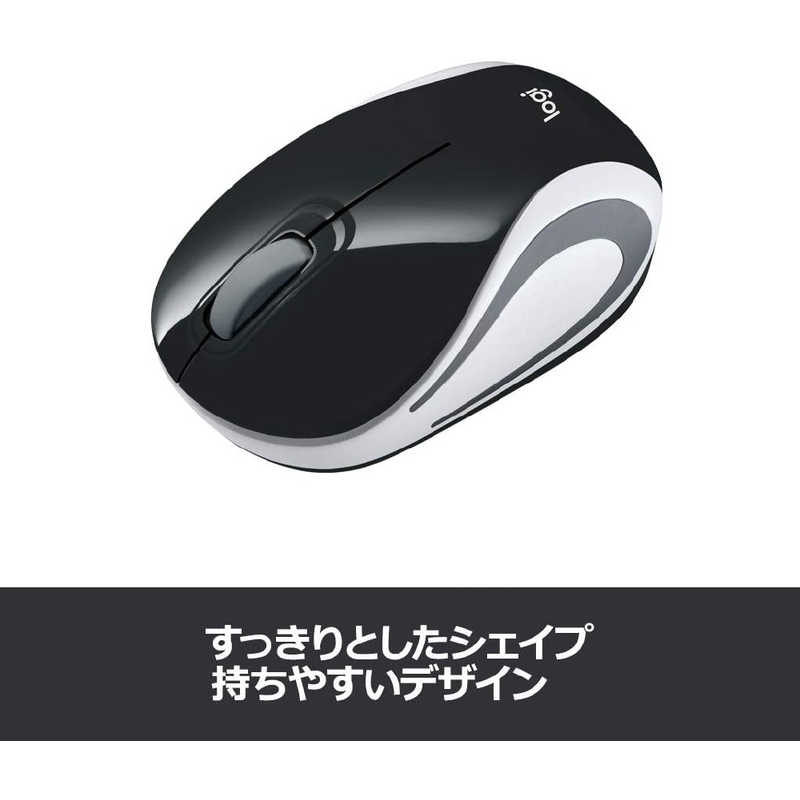 ロジクール ロジクール 【アウトレット】ワイヤレス光学式マウス USB･Win Mac･3ボタン  M187rBK ブラック M187rBK ブラック