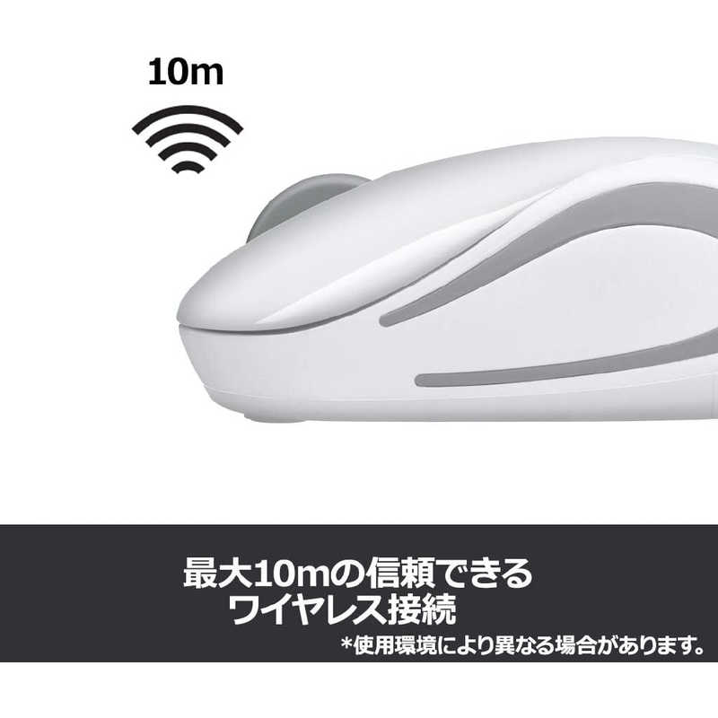 ロジクール ロジクール 【アウトレット】ワイヤレス光学式マウス USB･Win Mac･3ボタン  M187rWH ホワイト M187rWH ホワイト