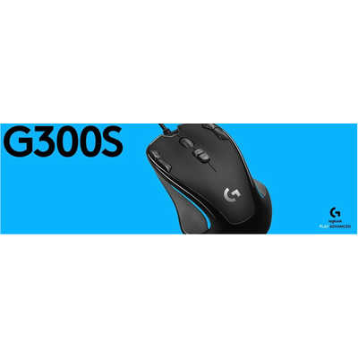 ロジクール ゲーミングマウス 有線/ 9ボタン/ ブラック G300Sr の通販