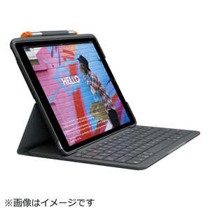 ロジクール iPad 10.2インチ用 キーボード一体型ケース SLIM FOLIO iK1055BK グラファイト