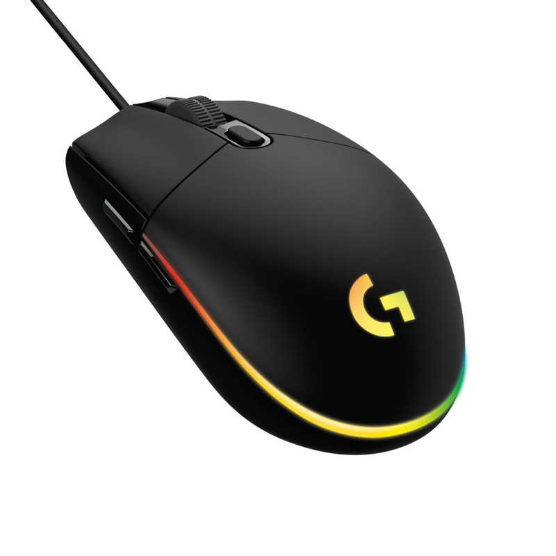 ロジクール ロジクール ゲーミングマウス LIGHTSYNC [光学式 /有線 /6ボタン /USB] ブラック G203-BK G203-BK