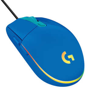 ロジクール ゲーミングマウス 有線/ 6ボタン/ ブルー G203-BL