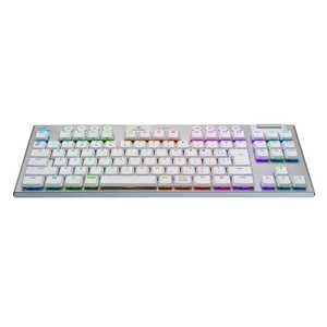 ロジクール テンキーレスワイヤレスRGBゲーミングキーボード (タクタイルWH) G913-TKL-TCWH