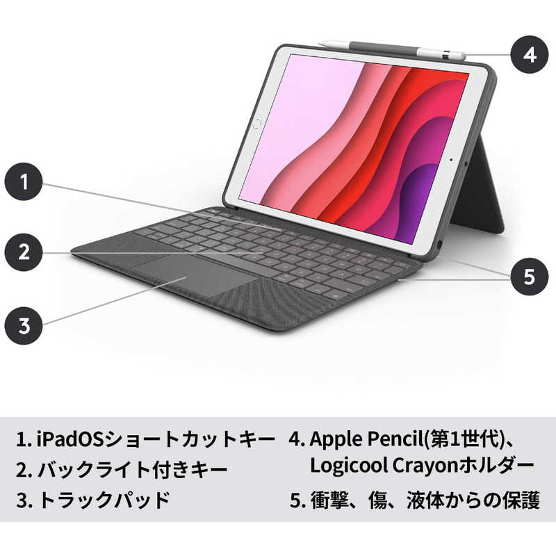 ロジクール iPad 10.2 Combo Touch iK1057BKA - blog.knak.jp