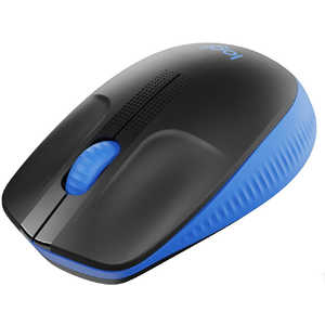 ロジクール 【アウトレット】フルサイズマウス ブルー  光学式 3ボタン USB 無線(ワイヤレス)  M190BL