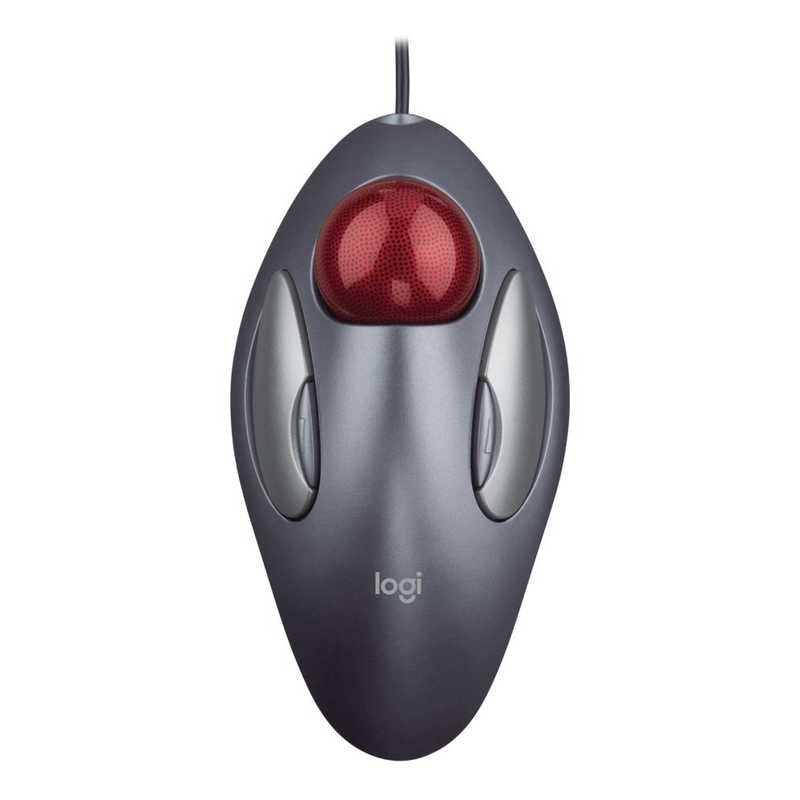 ロジクール ロジクール マウス トラックボール トラックマン マーブル [光学式/4ボタン/USB/有線] TM-150n ダｰクシルバｰ/レッド TM-150n ダｰクシルバｰ/レッド