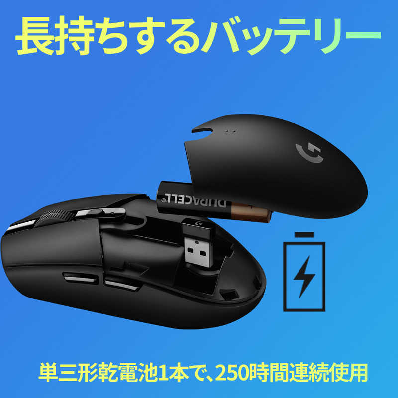 ロジクール ロジクール ゲーミングマウス 無線(ワイヤレス)/ 6ボタン/ ブルー G304-BL G304-BL