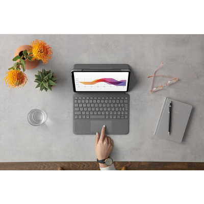 ロジクール 10.9インチ iPad Air(第4世代)用 FOLIO TOUCH キーボード